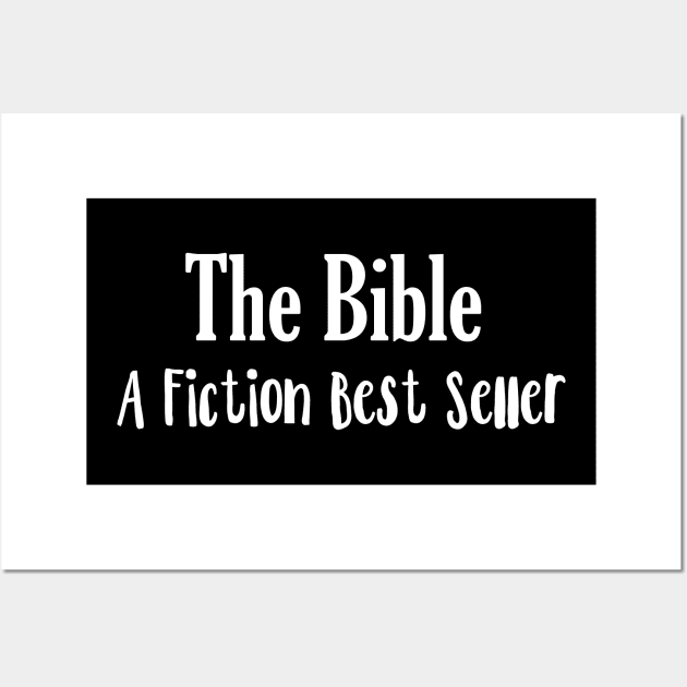 The Bible A Fiction Best Seller Funny Wall Art by Lin Watchorn 